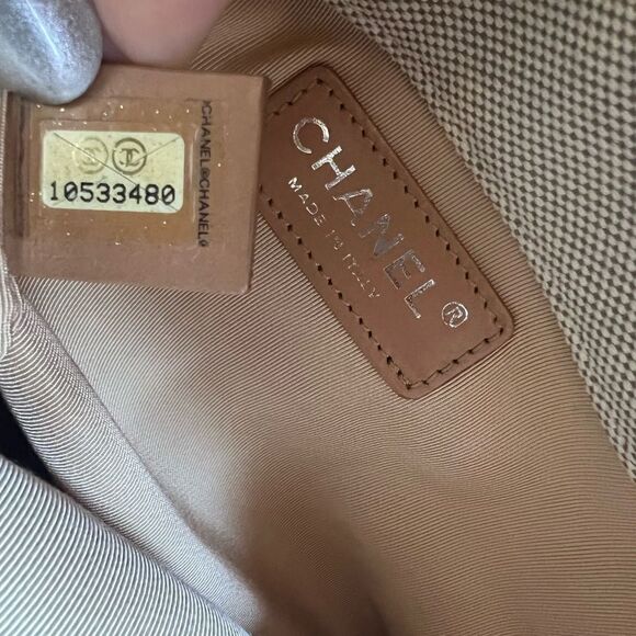 AUTH CHANEL VINTAGE CANVAS TOTE BAG - Picture 12 of 13